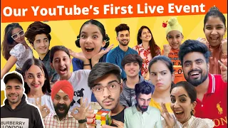 Our YouTube’s First Live Event With @Dushyant_kukreja @SuyashVlogs @RajGrover005 @Swadofficial