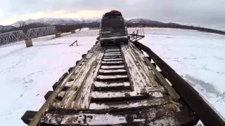 Мост через Витим. 500 метров адреналина. Dangerous roads #БАМ