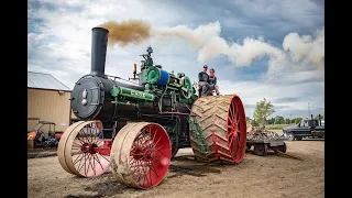 FIRING UP the 150 CASE - The largest steam traction engine in the world prepares for a record pull