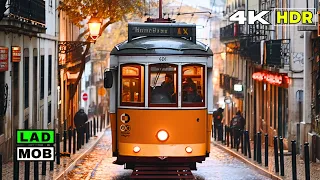 Portugal Lisbon: Walking Tour in 4K HDR and 3D SOUND  Travel to Lisbon in 2024