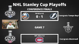 Every 2021 NHL Stanley Cup Playoffs Conference Finals, Game 7 Matchup!