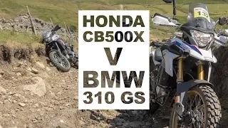 Rally Raid BMW GS310 v Honda CB500X