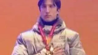 enrico fabris victory ceremony torino 2006