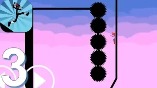 Stickman Parkour Platform - 2D Ninja Fun Race - Gameplay Walkthrough Part 3 (Android Game)