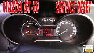 Mazda BT 50 Service Warning Reset