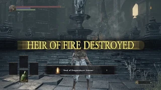 Dark souls 3 Dragonslayer armour, no weapons no armor bare handed