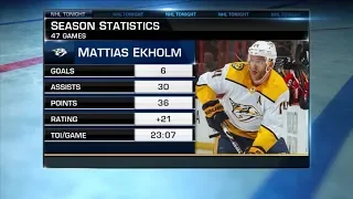 NHL Tonight:  Adam Vingan on Ekholm`s play, irreplaceable player  Jan 17,  2019