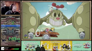 Cuphead DLC Any% Former World Record Speedrun in 12:39 -My new official record is in the description