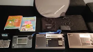 My favourite SONY ICF shortwave portable Receivers collection