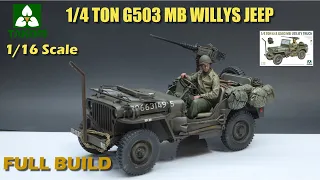 Takom 1/16 scale 1/4 Ton G503 MB Willys Jeep #ww2 #models #willysjeep