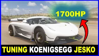 Tuning Koenigsegg Jesko 2020 to make a real Forza Horizon 5 Beast! Reaching top max speed Limitation