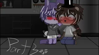 A kiss?!😳 (part 3 fronnie gacha club) #fnaf #gacha #0fficialcleo