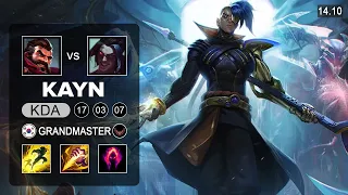 Kayn vs Graves Jungle - KR Grandmaster - Patch 14.10 Season 14