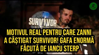 Motivul real pentru care Zanni a câștigat Survivor! Gafa enormă făcută de Iancu Sterp