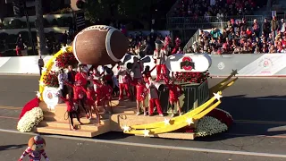 2019 Tournament of Roses Parade: Ohio State Marching Band float 105th Rose Bowl Pasadena, California