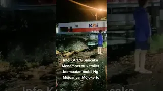 Kereta Api Sancaka Vs Truk Pengakut Mobil Mojokerto 2023