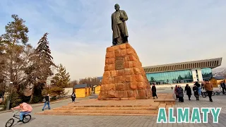 Главное место Алматы. Памятник Абаю Кунанбаеву. Дворец Республики. Проспект Абая - 1 Minute Story NS