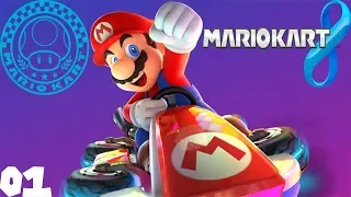 Mario Kart 8 100% - Mushroom Cup 50cc - Walkthrough [01]