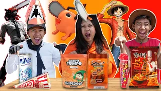 PILIH KARAKTER ANIME SESUAI MAKANAN 1 WARNA! SAPUTRA COSPLAY KARAKTER ONE PIECE? | Mikael TubeHD