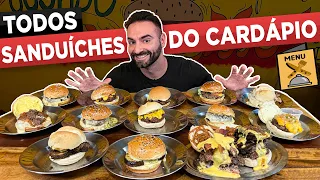 TODOS OS 15 SANDUÍCHES DO CARDÁPIO!! (ou 16??)