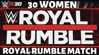 30 Women Royal Rumble|WWE 2K20: Universe Mode #106 Part 2