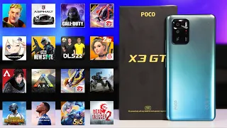 Game Test POCO X3 GT in 16 games Android Fortnite - PUBG - ARK - Call of Duty Mobile🔥