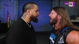 Jimmy Uso discute con AJ Styles y Solo Sikoa lo defiende - WWE SmackDown 1/9/2023 En Español