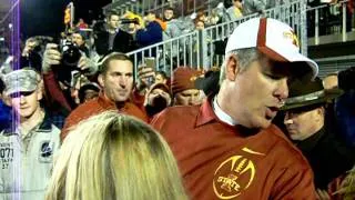 Coach Paul Rhoads Congratulates team 11/18/2011