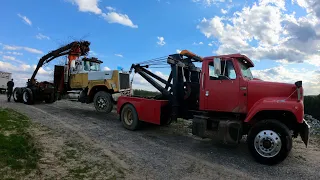 Towing Challenge: DEATH MACHINE Tows a Behemoth Log Picker!