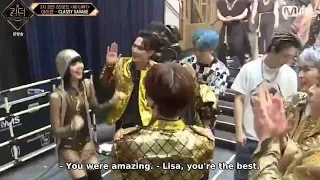 [ENG SUB] Lisa and iKON backstage    -round 2 full cut part3