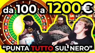 MERRINO E SDRUMOX VINCONO 1200€ ALLA ROULETTE - FOLLIA PURA