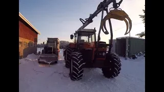 Valtra 8750 VS Zetor 14245  (Cold) start -19,8c