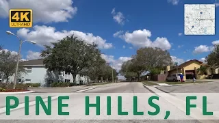 Driving through Pine Hills, Florida (4k)