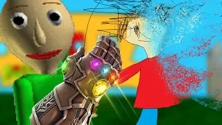 WHAT IF BALDI HAD THE INFINITY GAUNTLET!? (oh no...) | Baldi's Basics Gameplay