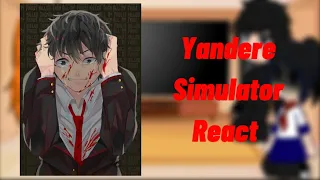 Yandere simulator react to male rivals + yandere taro ( fake blood ⚠️)