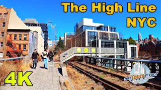 4K Walk on The High Line + Hudson Yards NYC (w/Surround Sound)