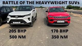 DRAG RACE: FORTUNER LEGENDER vs JEEP COMPASS