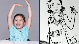 Crystal Describes Her Dream Job to Koji the Illustrator | Kids Describe | HiHo Kids
