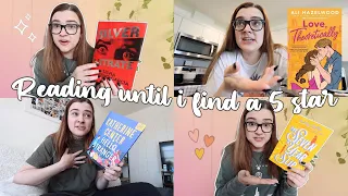 i can't stop reading until i find a FIVE STAR book 🤯 round 2 [reading vlog]