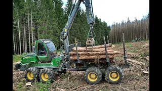 🌲4K|*DEERE-Team* • John Deere 1510G & 1170G • Harvester & Forwarder • ForestAction • Logger • #2🌲