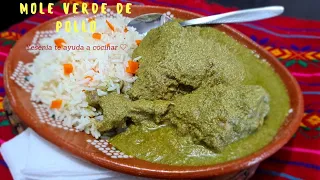 Mole Verde casero de pollo, un 🇲🇽clásico de cocina Mexicana 🇲🇽