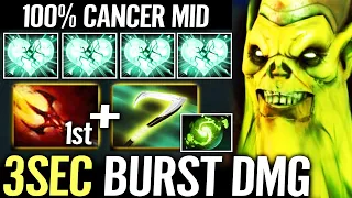 🔥 RAVEN Necrophos CANCER MID is BACK — Dagon 1st Item WTF Imba 3sec Burst Damage Dota 2 Pro