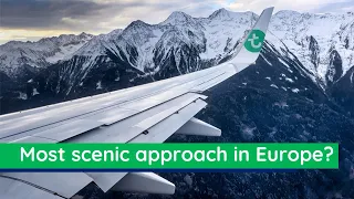 4K | MOST SCENIC APPROACH IN EUROPE? | Innsbruck | Transavia B738