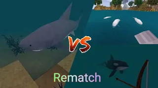 Great White Shark Vs. The Orca, King Of The Ocean!! 🌊👑 - Survival Craft 2