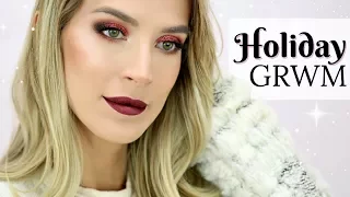 FULL GLAM HOLIDAY MAKEUP | CHATTY GRWM | LeighAnnSays