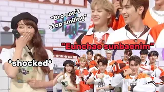 EUNCHAE got so shy when ZEROBASEONE leader asked her to dance with them