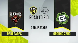 CS:GO - Renegades vs. Ground Zero [Dust2] Map 2 - ESL One Road to Rio - Group Stage - OCE