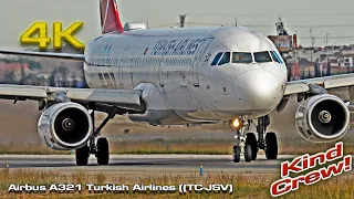 Airbus A321 Turkish Airlines (TC-JSV) Kind Crew!