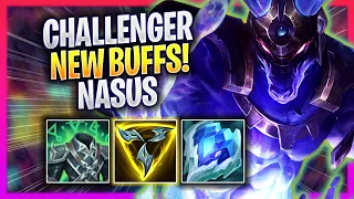 KOREAN CHALLENGER TRIES NASUS WITH NEW BUFFS! - Korean Challenger Nasus TOP vs Jax! | Season 2024