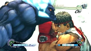 Ultra Street Fighter 4 - Ryu 60FPS Gameplay Playthrough + Secret Shin Oni Boss Fight